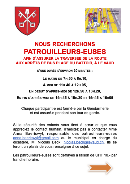 Lire la suite à propos de l’article Nous recherchons des patrouilleurs-euses