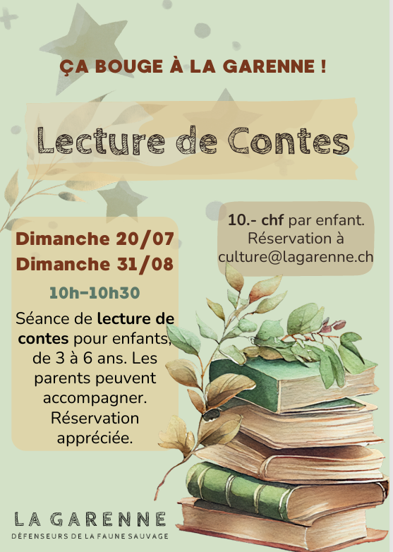 Lire la suite à propos de l’article Ca bouge à la Garenne ! Lecture de Contes